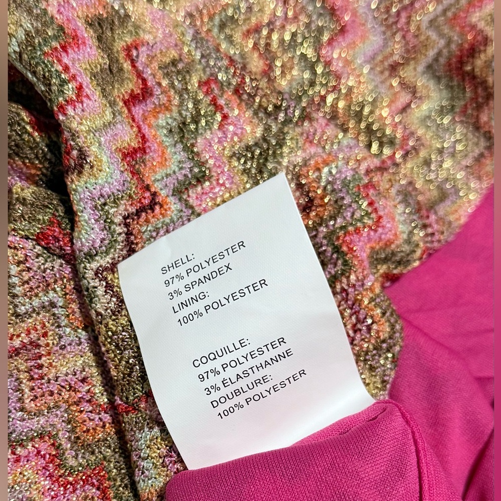 Ramy Brook NWT Shimmery Gertrude Chevron Sleeveless Tie Crop Top - Picture 6 of 8